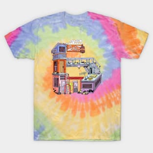 Number 6, alphabet ghetto background T-Shirt